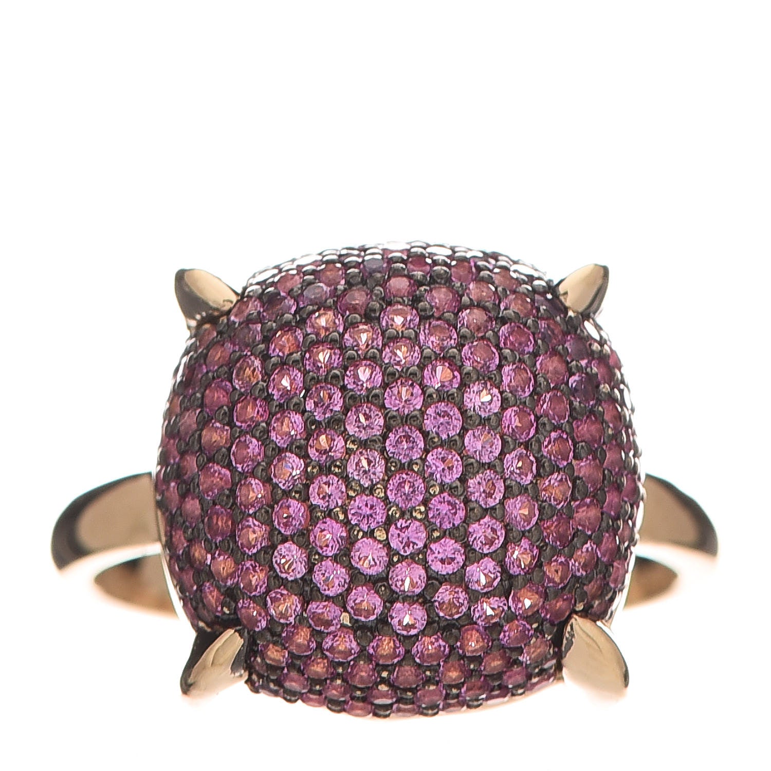 Tiffany 18K Yellow Gold Pink Sapphire 12mm Paloma Picasso Sugar Stacks Ring 49 5 1 of 8