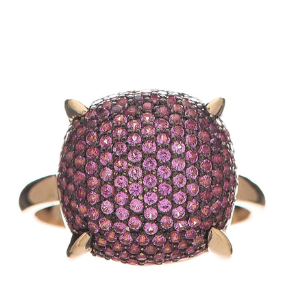 Tiffany 18K Yellow Gold Pink Sapphire 12mm Paloma Picasso Sugar Stacks Ring 49 5 1 of 8