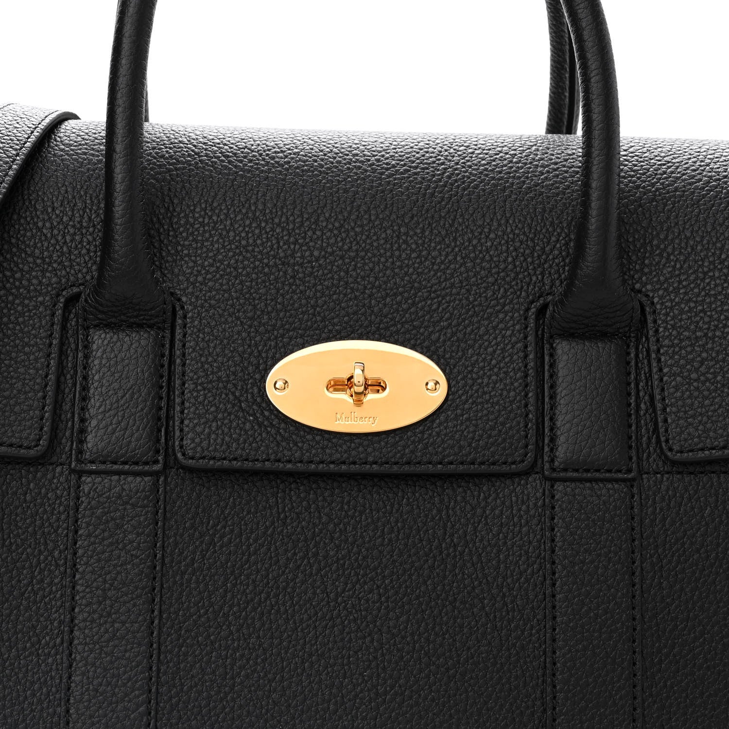 Mulberry Classic Grain Calfskin New Bayswater Black 8 of 10