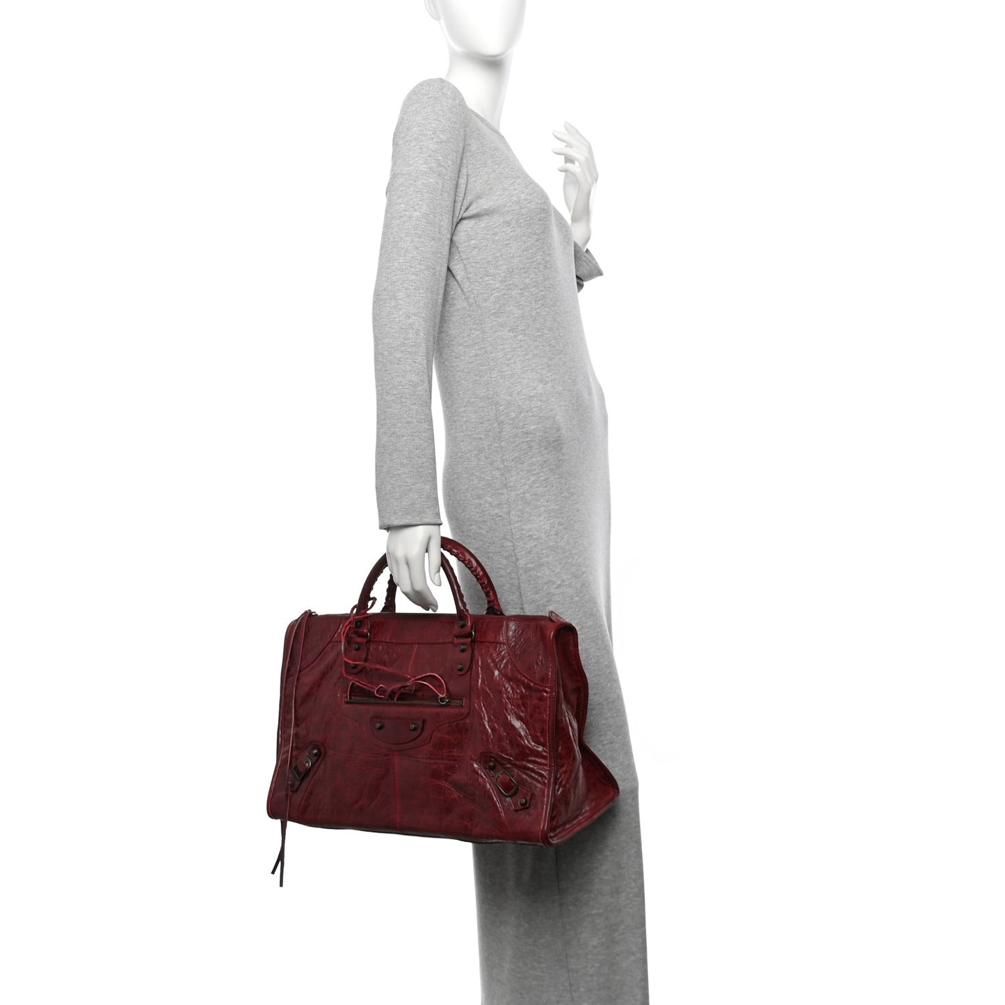 Agneau Classic Hardware Work Rouge Cerise