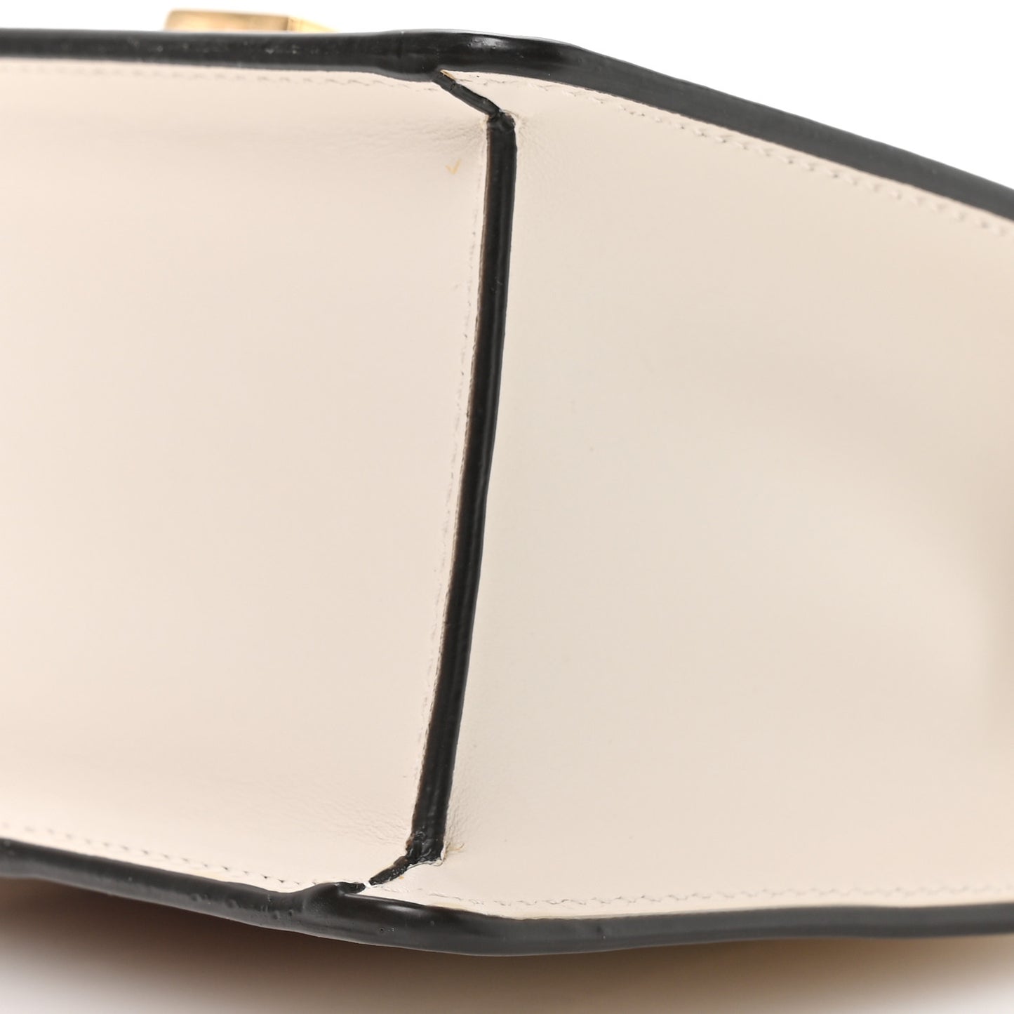 Calfskin Mini Sylvie Top Handle Bag White