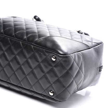 Chanel Calfskin Quilted Large Cambon Bowler Black 8 of 10
