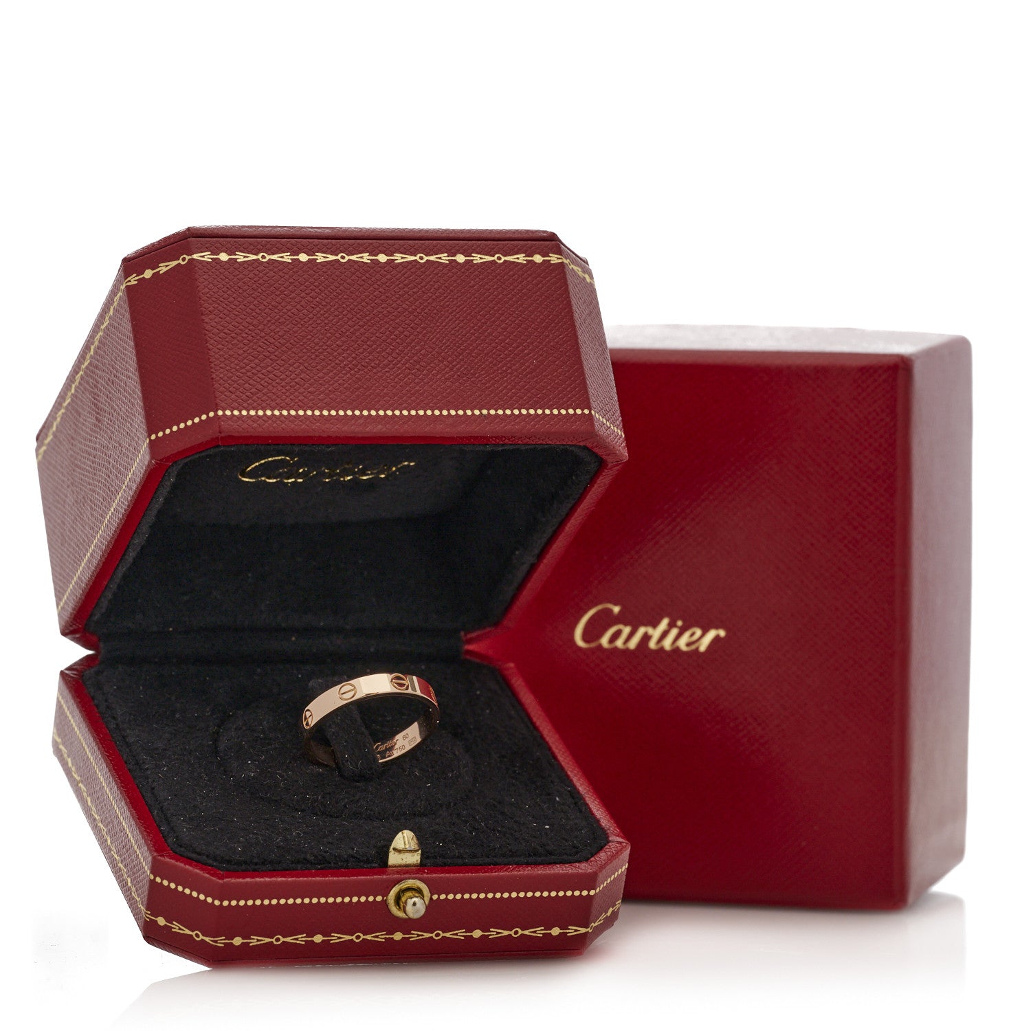 Cartier 18K Pink Gold 3.5mm LOVE Wedding Band Ring 60 9 5 of 5