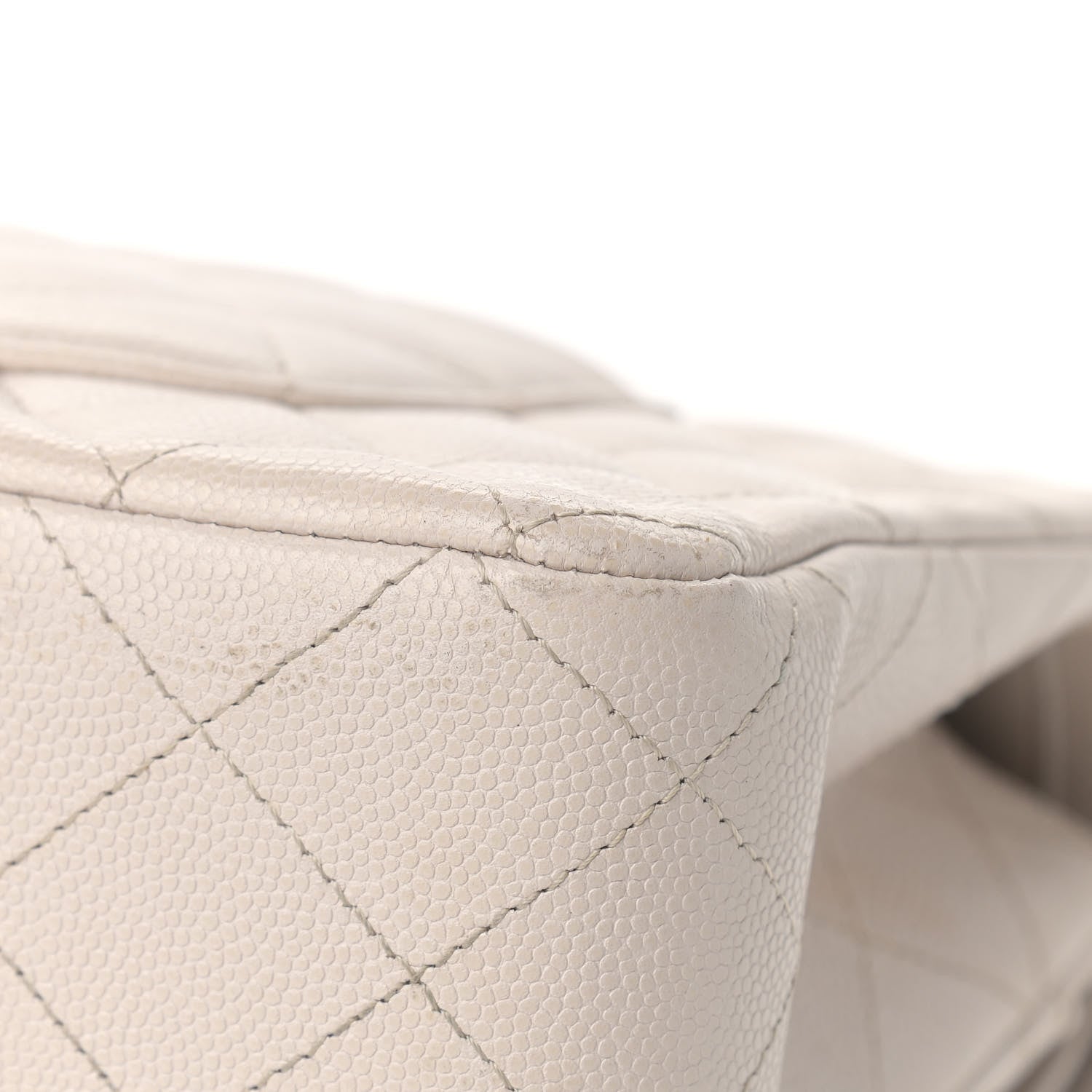 Chanel Caviar Quilted Medium Double Flap Ivory 12 of 12