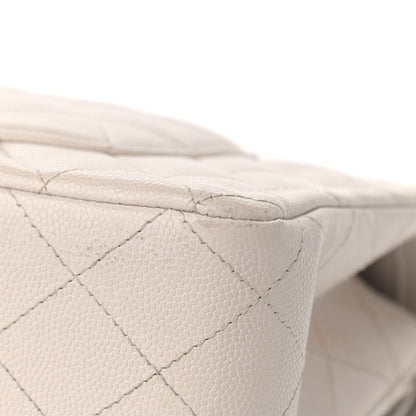 Chanel Caviar Quilted Medium Double Flap Ivory 12 of 12