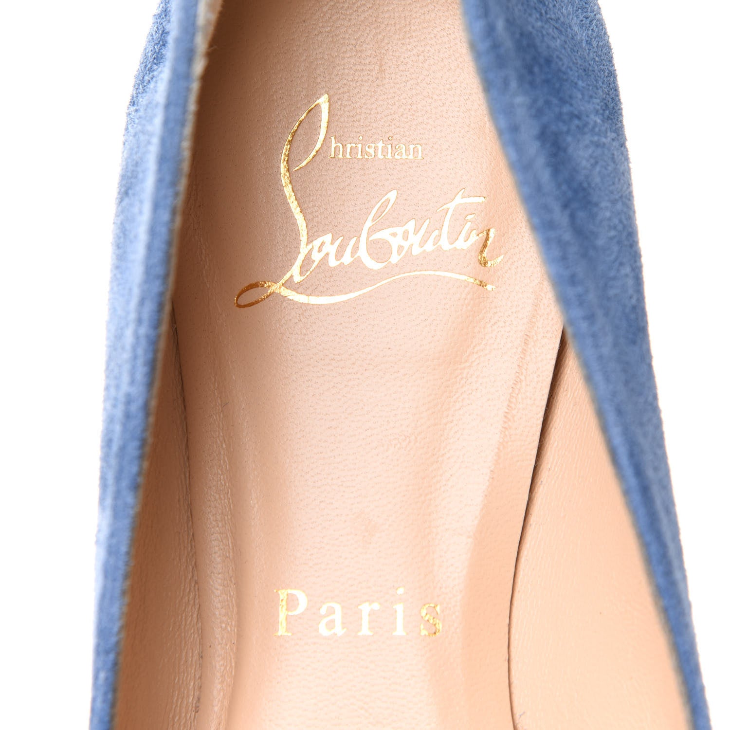 Christian Louboutin Veau Velours Ballalla Pointy Toe Flats 38 Jeans 7 of 7