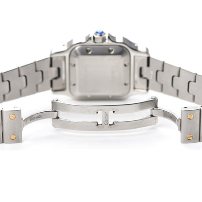 Cartier Stainless Steel 18K Yellow Gold 24mm Santos De Cartier Galbee Automatic Watch 5 of 6