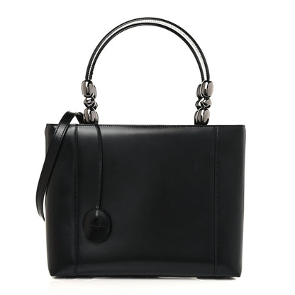 Christian Dior Calfskin Maris Pearl Beaded Top Handle Bag Black 1 of 14