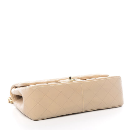 Chanel Lambskin Quilted Jumbo Double Flap Beige 4 of 18