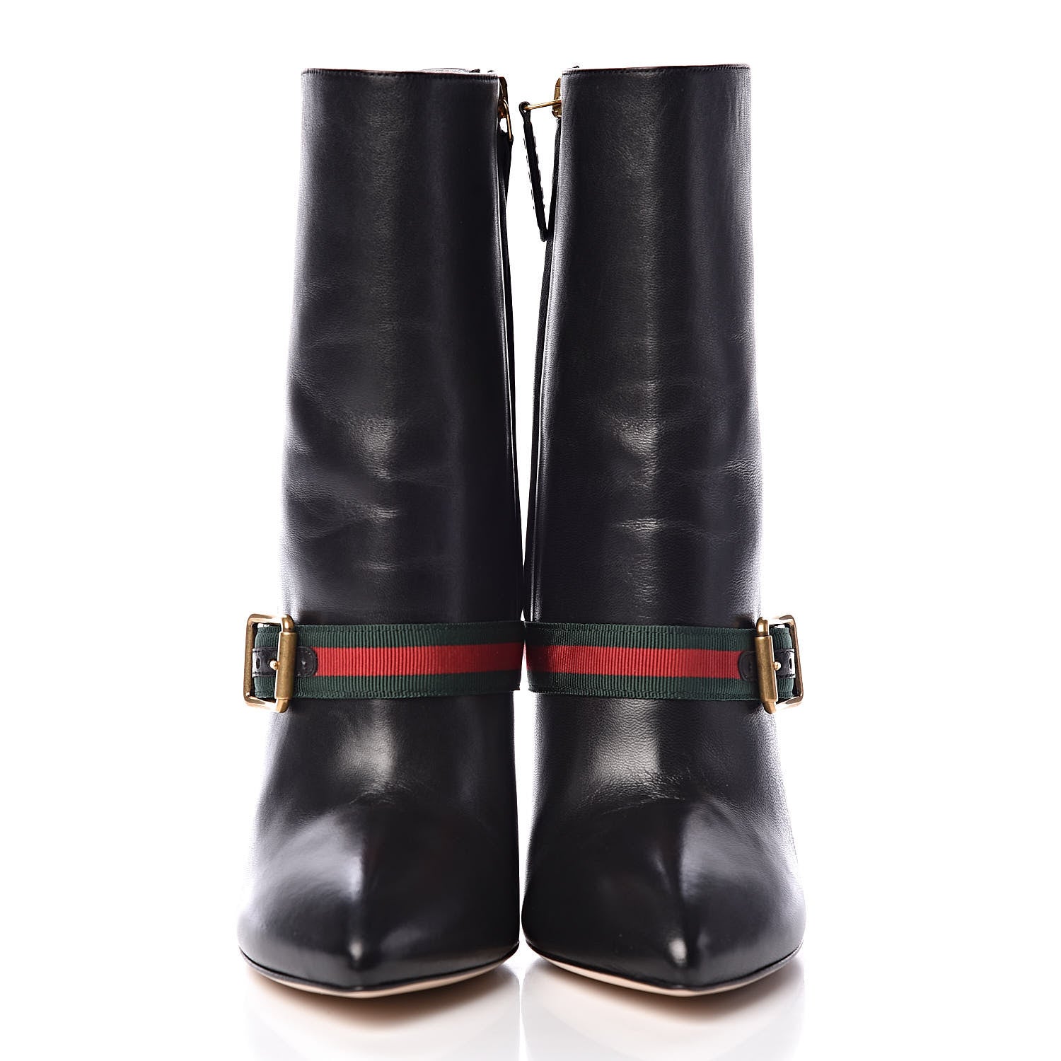 Gucci Nappa Sylvie Ankle Boots 36 Black 2 of 9