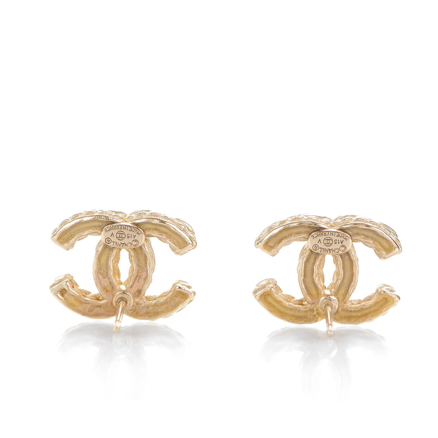 Crystal CC Earrings Gold