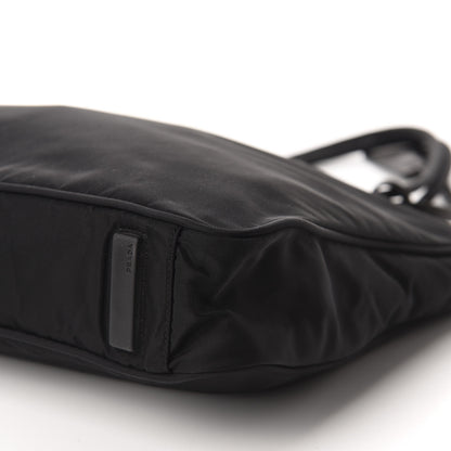 Prada Tessuto Nylon Lock Shoulder Bag Black 7 of 10