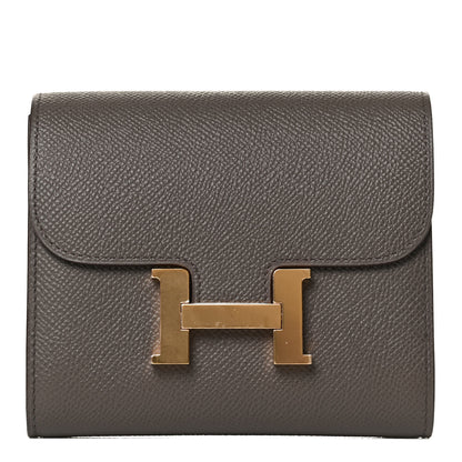 Hermes Epsom Constance Compact Passant Wallet Etain 1 of 10