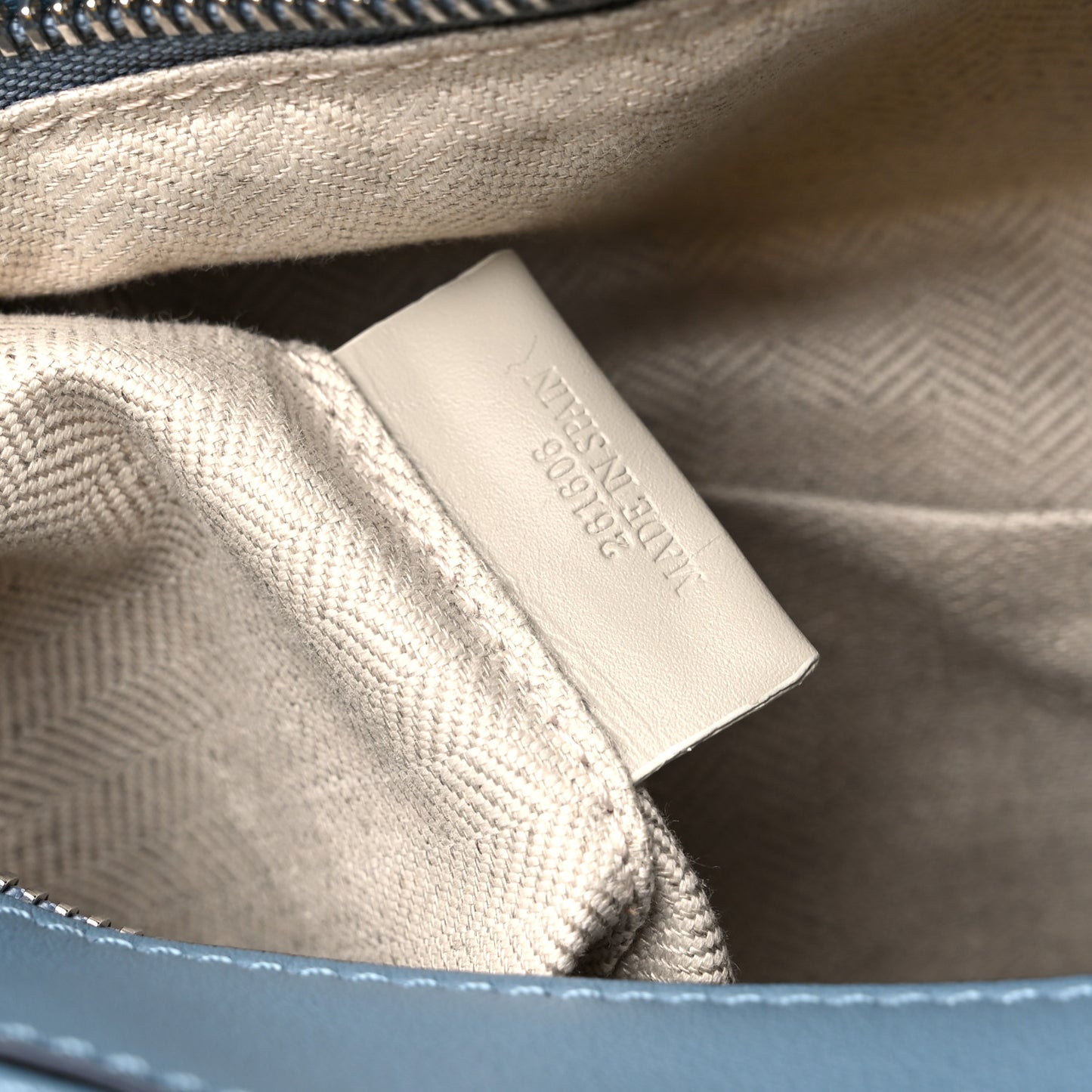 Calfskin Small Puzzle Bag Stone Blue