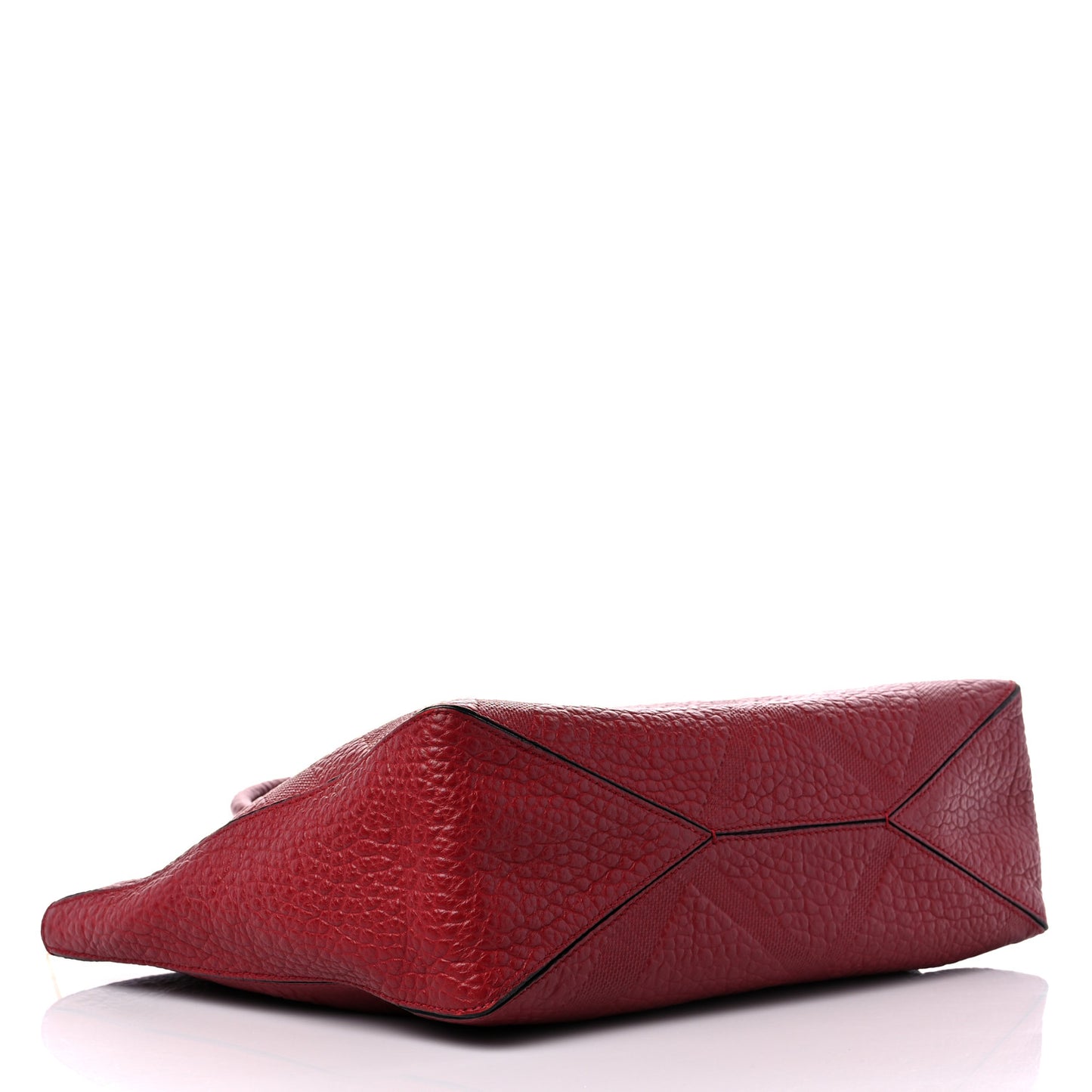 Heritage Grain Check Embossed Medium Dewsbury Tote Military Red