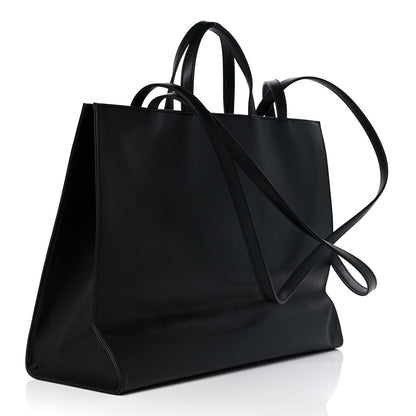 Telfar Vegan Leather Large Shopping Bag Black 3 of 9