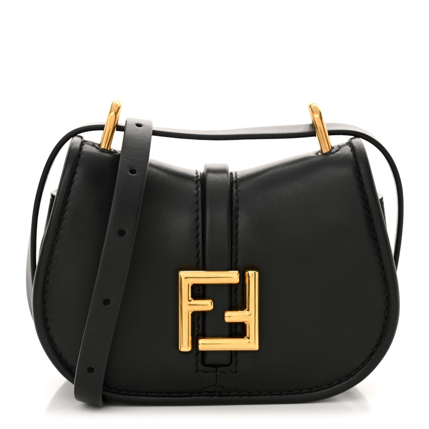 Fendi Vitello Brenta Cher Nano Fendi C'mon Black 1 of 10