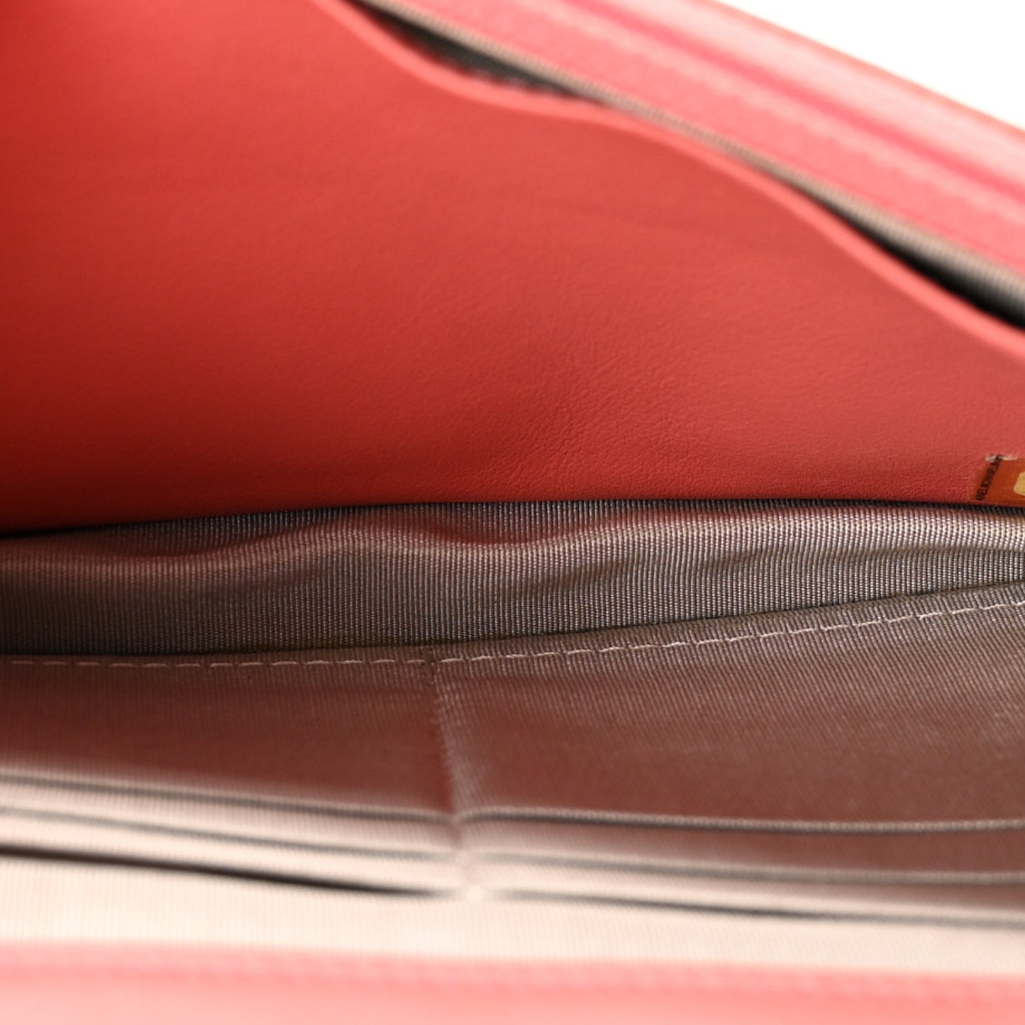 Patent Quilted Brilliant Wallet On Chain WOC Coral