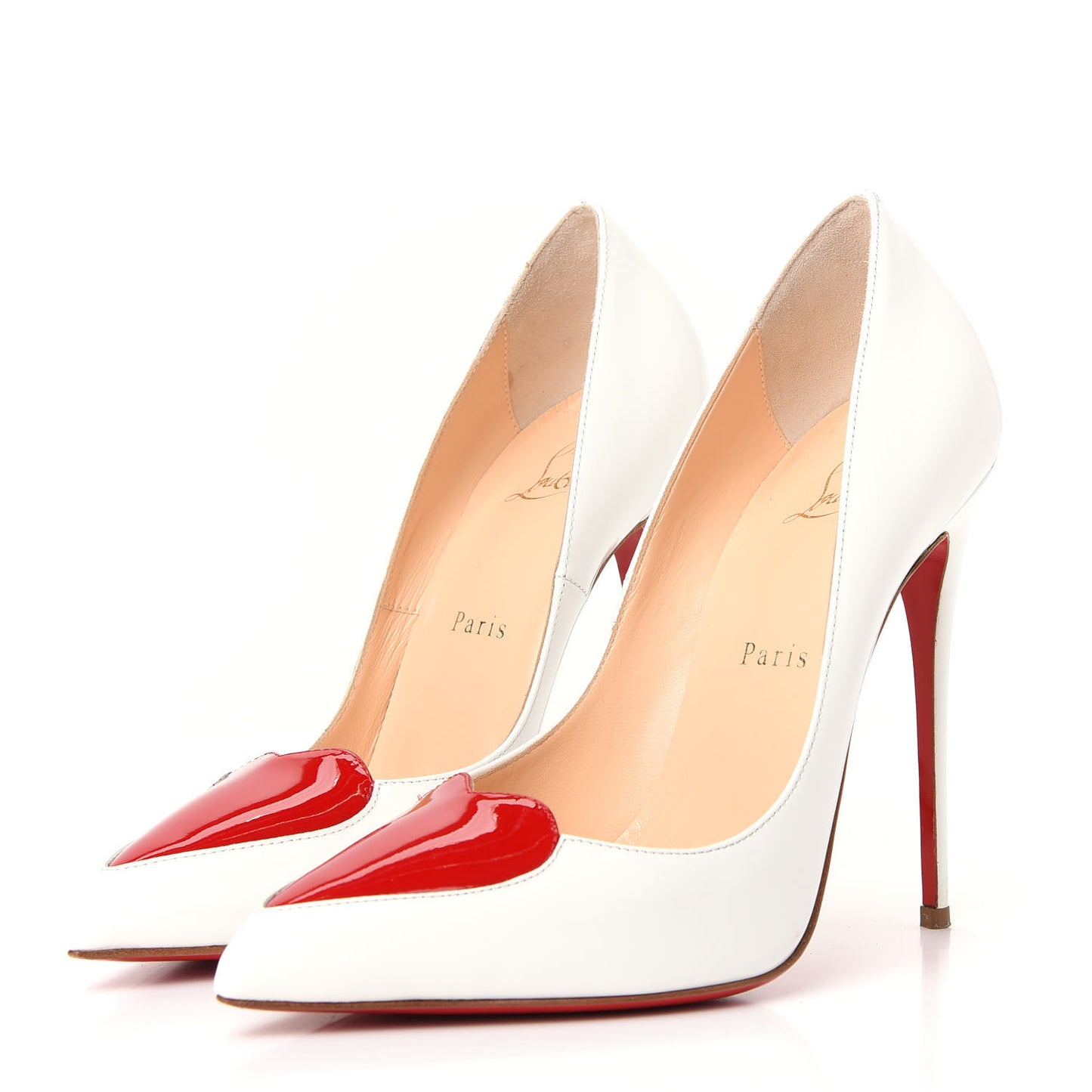 Jazz Calf Patent Corafront 120 Pumps 38 White Red