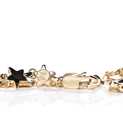 Tiffany 18K Yellow Gold Chain of Stars Bracelet 3 of 4