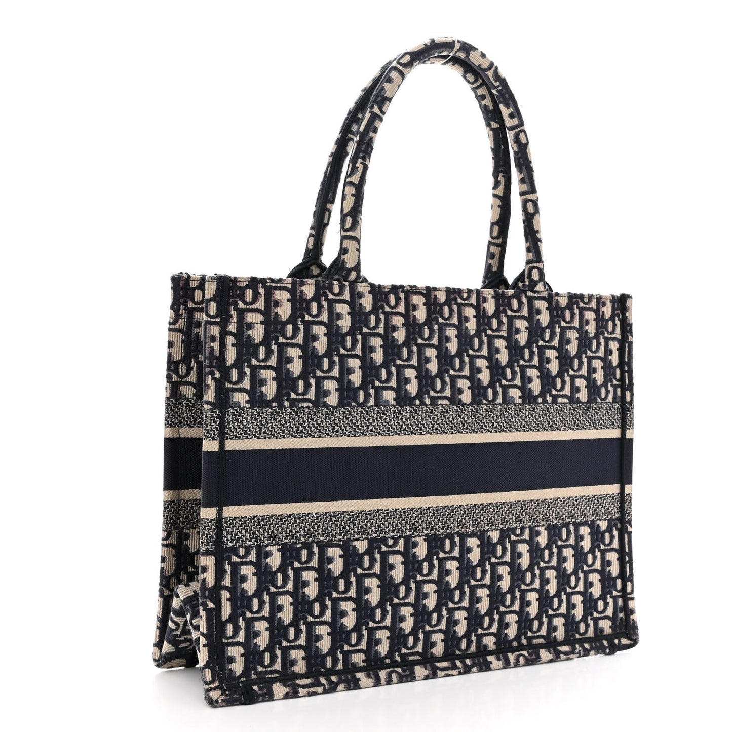Oblique Medium Book Tote Blue Multicolor