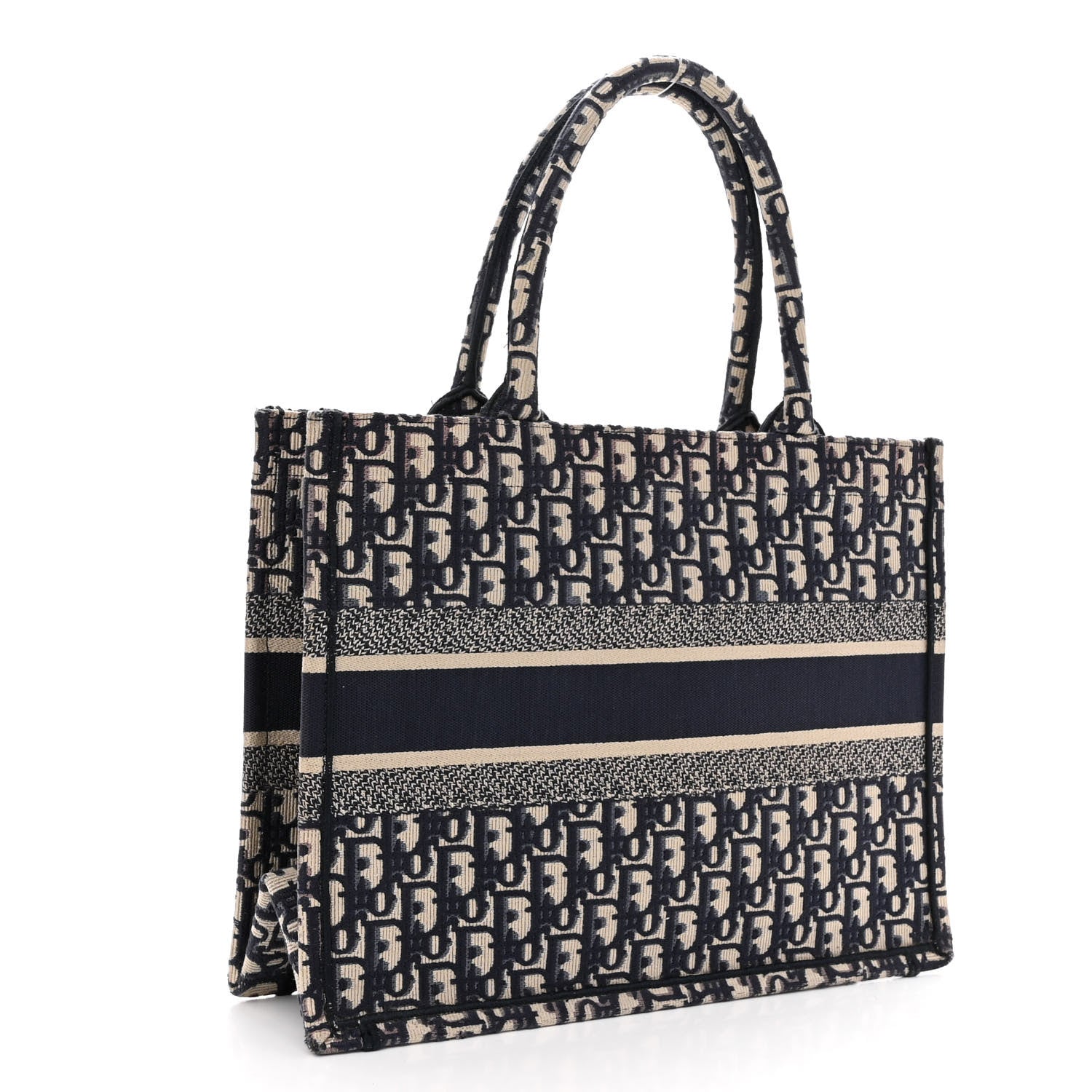 Christian Dior Oblique Medium Book Tote Blue Multicolor 3 of 11