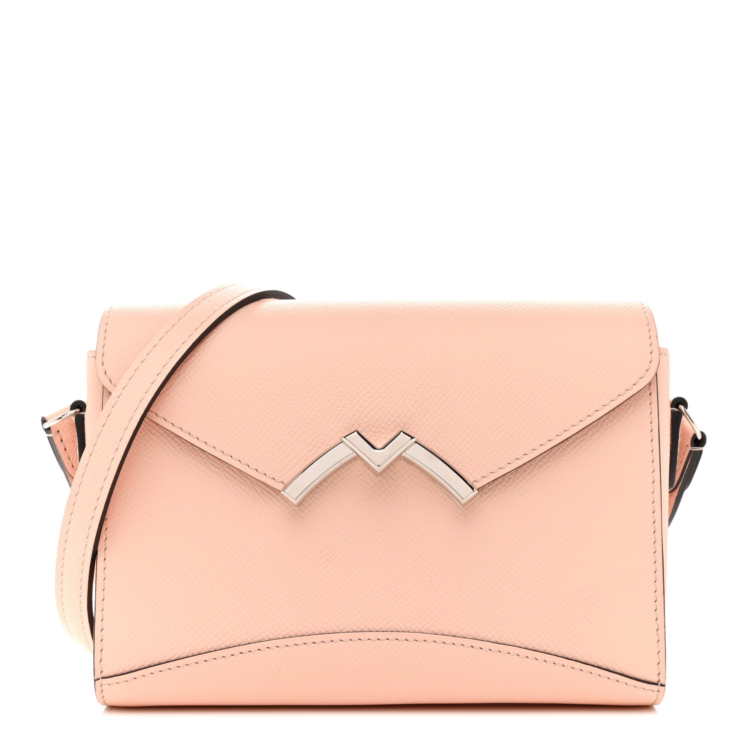 Moynat Carat Calfskin Gabrielle Reporter Shoulder Bag Petal 1 of 9