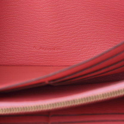 Hermes Chevre Mysore Kelly Longue Wallet Rose Azalee 7 of 8