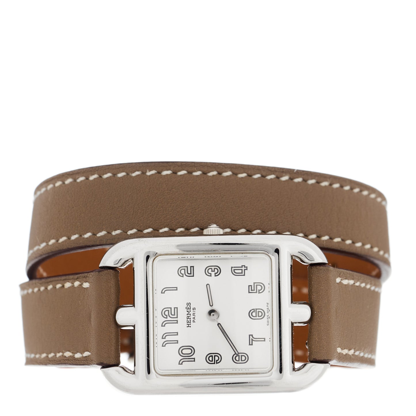 Stainless Steel Swift 23mm Cape Cod Double Tour Quartz Watch Etoupe