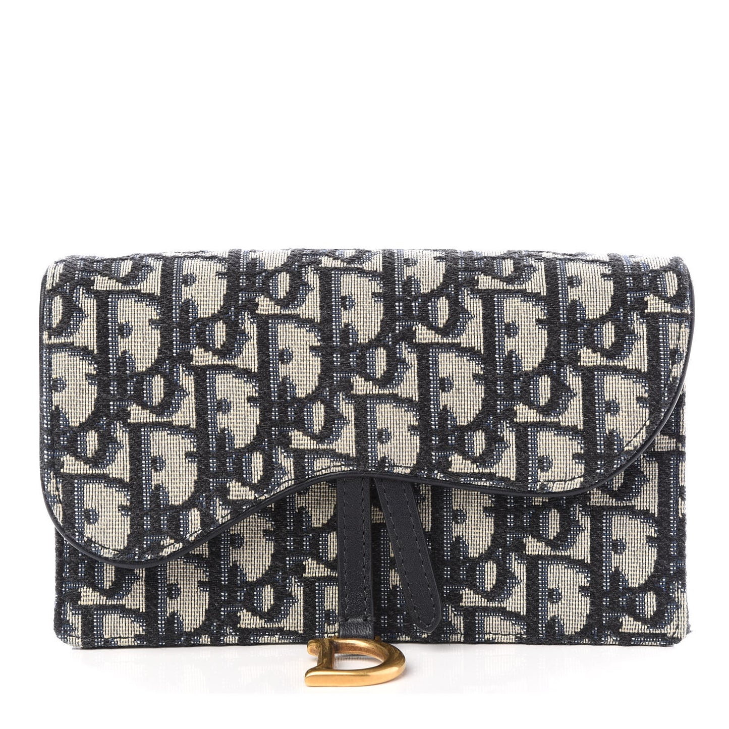 Oblique Saddle Belt Bag Blue