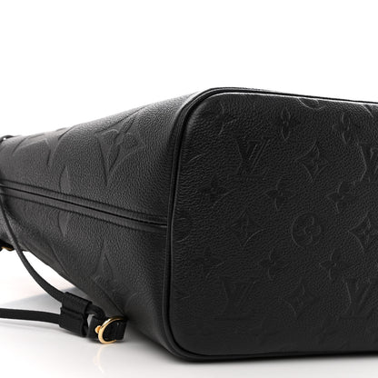 Louis Vuitton Empreinte Monogram Giant Neverfull MM Black 9 of 10