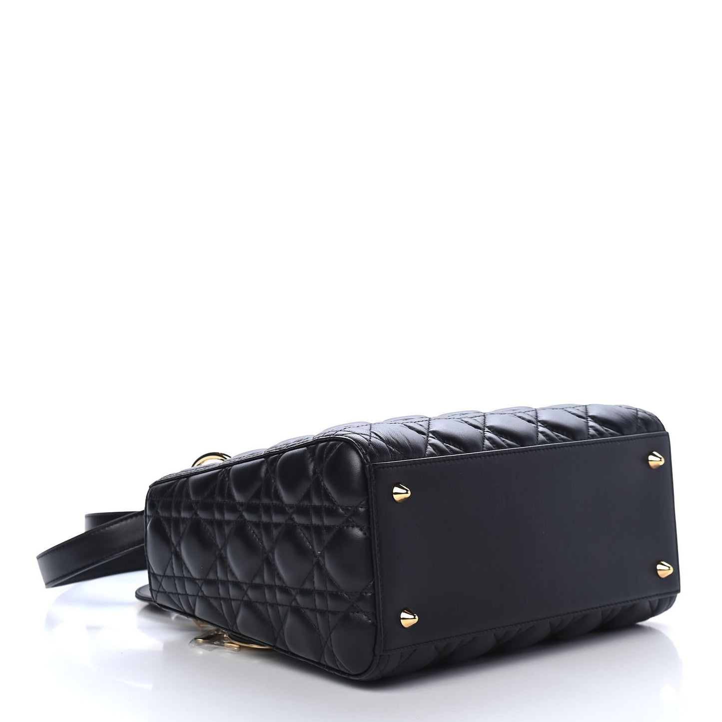 Lambskin Cannage Medium Lady Dior Black