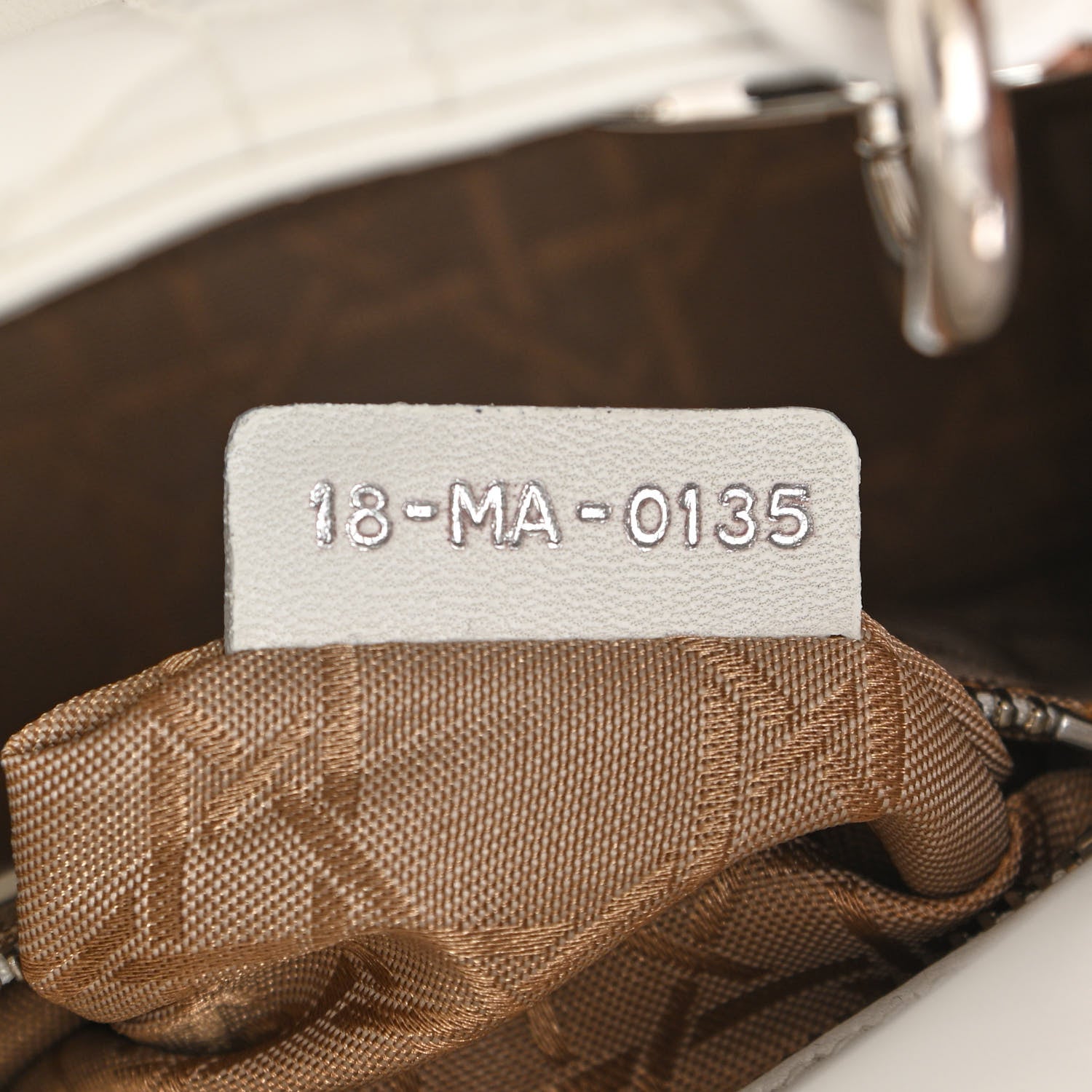 Christian Dior Lambskin Cannage Mini Lady Dior White 7 of 13