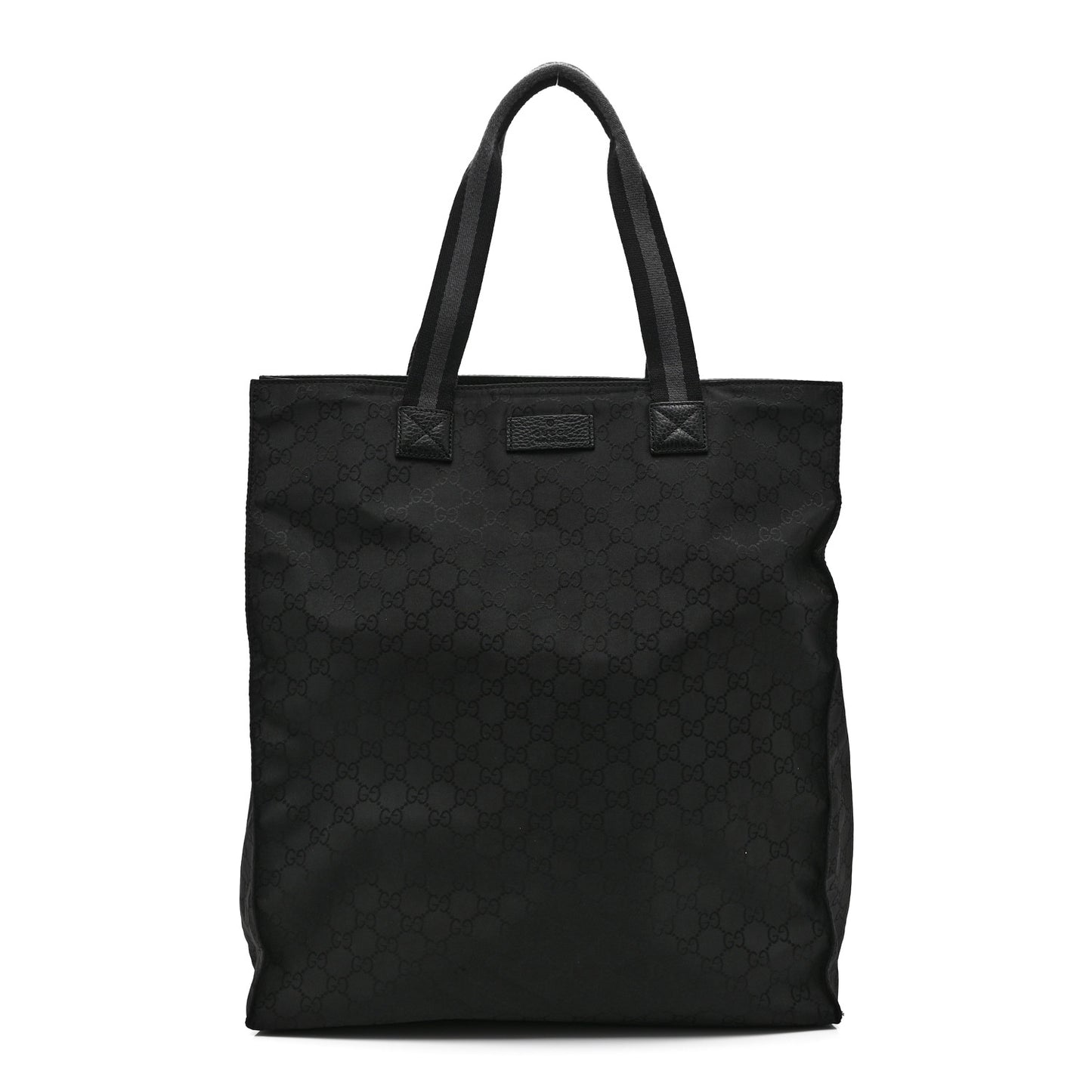 Nylon Monogram Vertical Tote Black