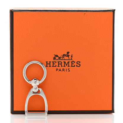 Hermes Palladium Etrier Charm Scarf Ring 4 of 4