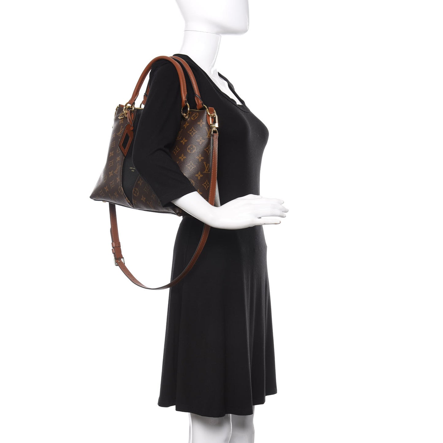Monogram V Tote MM Black