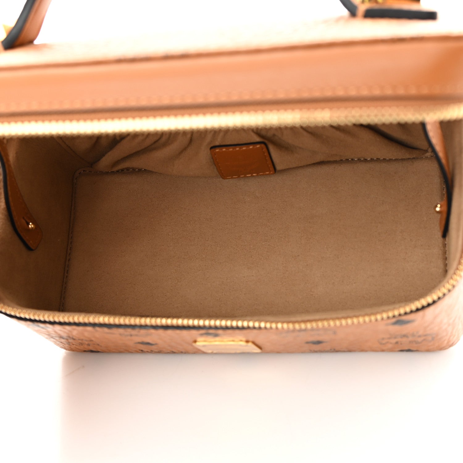 MCM Visetos Vanity Case Cognac 5 of 10