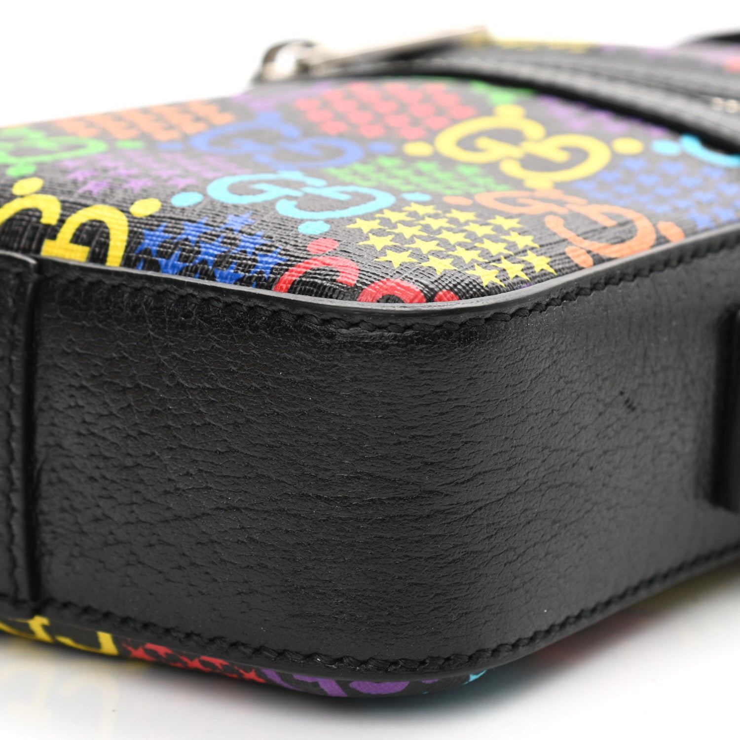 Gucci GG Supreme Monogram Psychedelic Messenger Bag Black 10 of 11