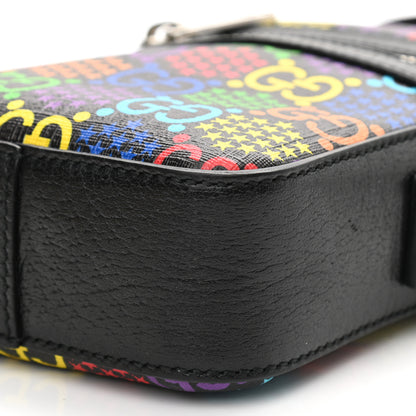 Gucci GG Supreme Monogram Psychedelic Messenger Bag Black 10 of 11
