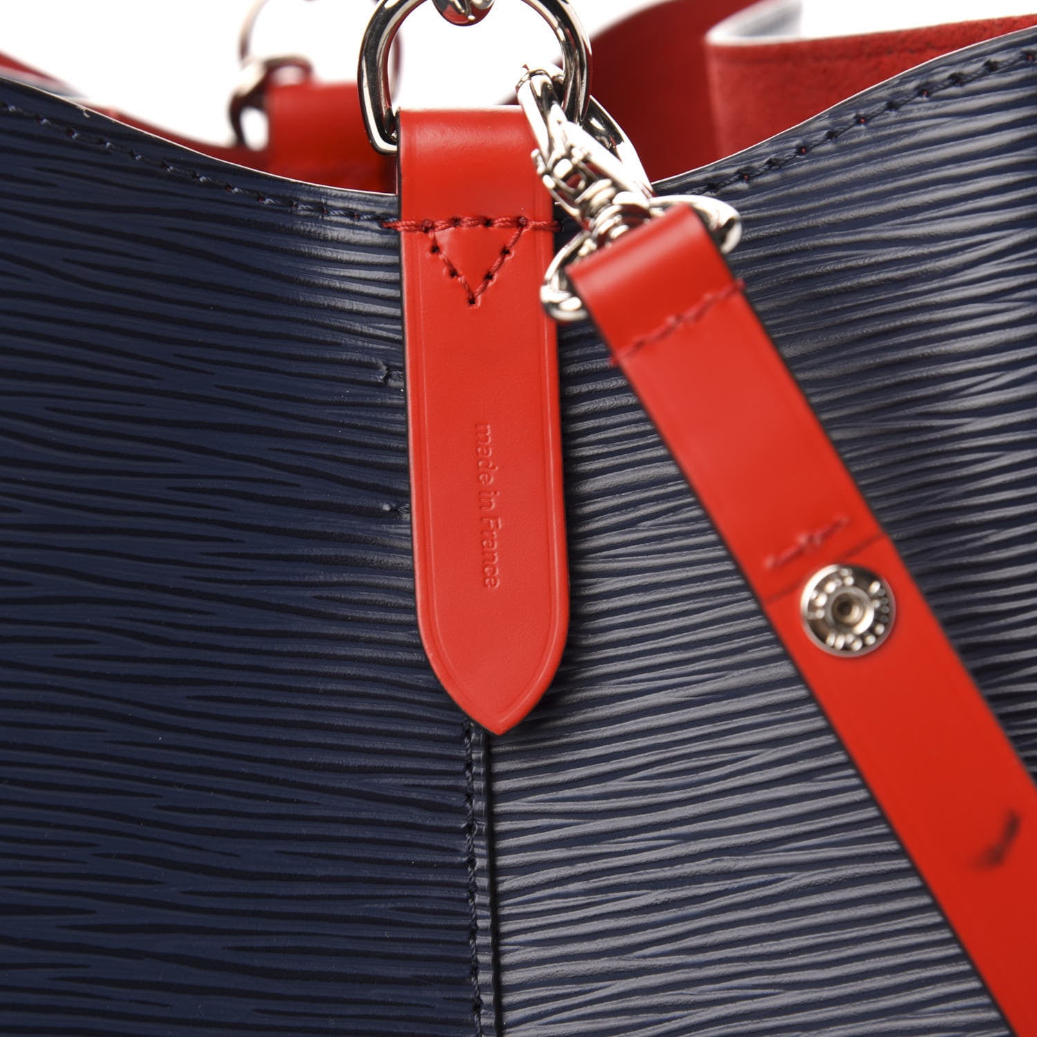 Louis Vuitton Epi Neonoe Indigo Coquelicot 10 of 12