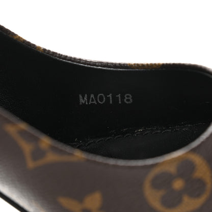 Louis Vuitton Monogram Cherie Pumps 38 Black 8 of 10