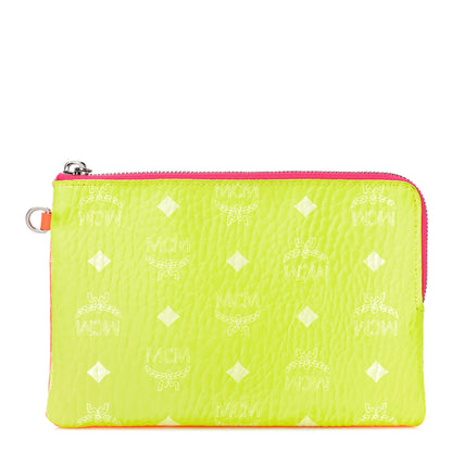MCM Calfskin Ottomar Monogram Wristlet Pouch Multicolor 1 of 10