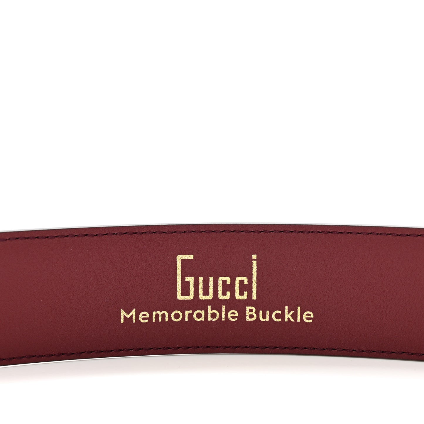 Ciny Lux Calfskin Patterned Double G 40mm Belt 80 32 Rubicund