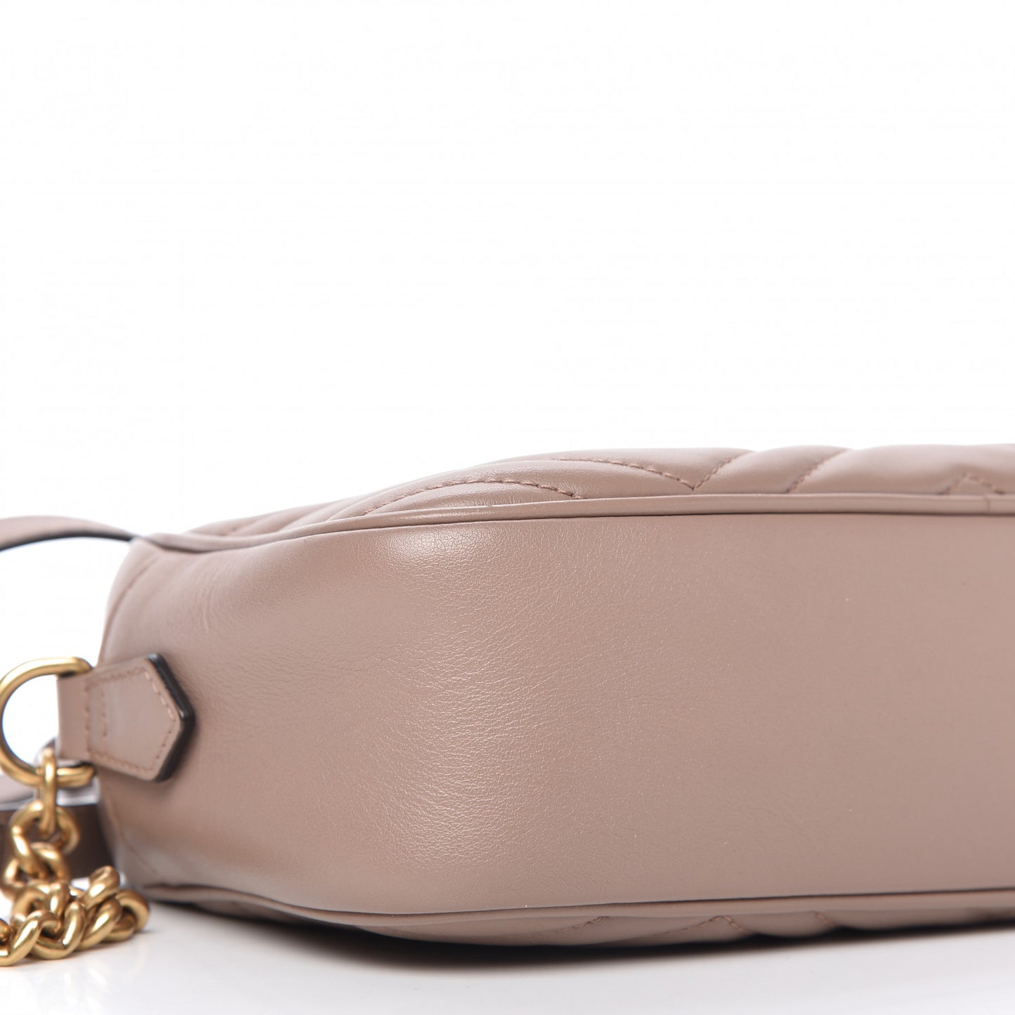 Calfskin Matelasse Small GG Marmont Chain Shoulder Bag Porcelain Rose