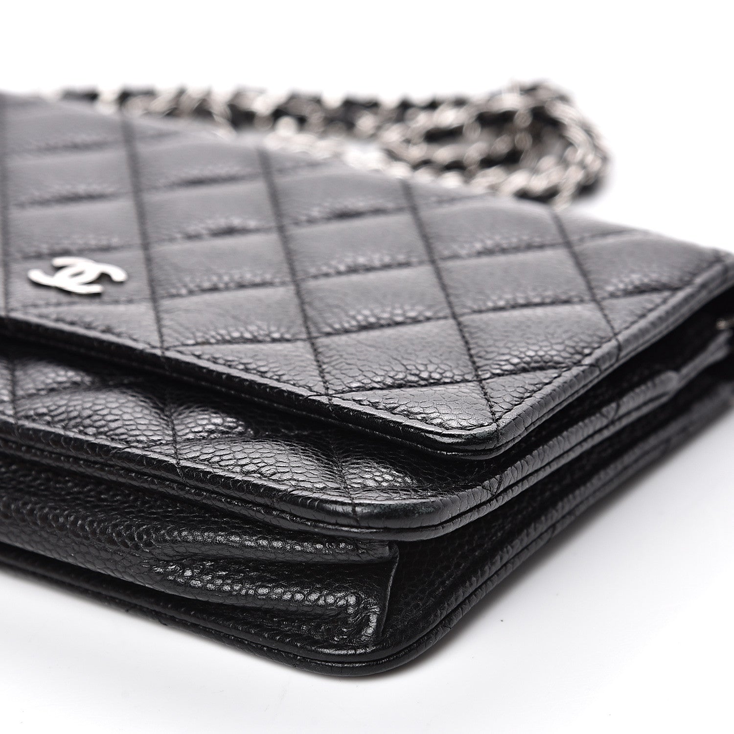 Chanel Caviar Quilted Wallet On Chain WOC Black 10 of 11