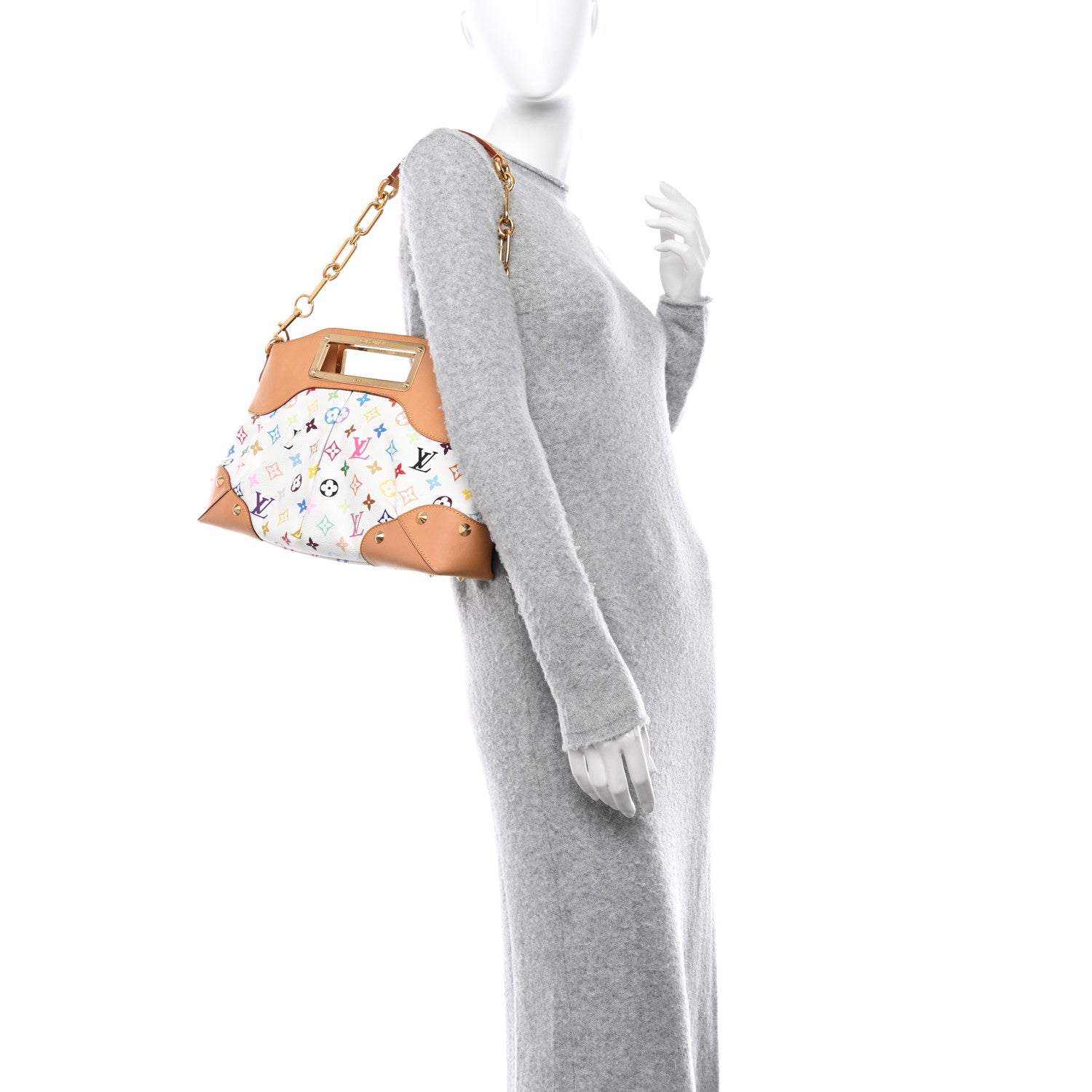 Louis Vuitton LOUIS VUITTON Monogram Multicolor Judy GM White 2 of 9