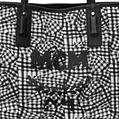 MCM Grained Calfskin Visetos Medium Liz Reversible Shopper Tote Black 12 of 16