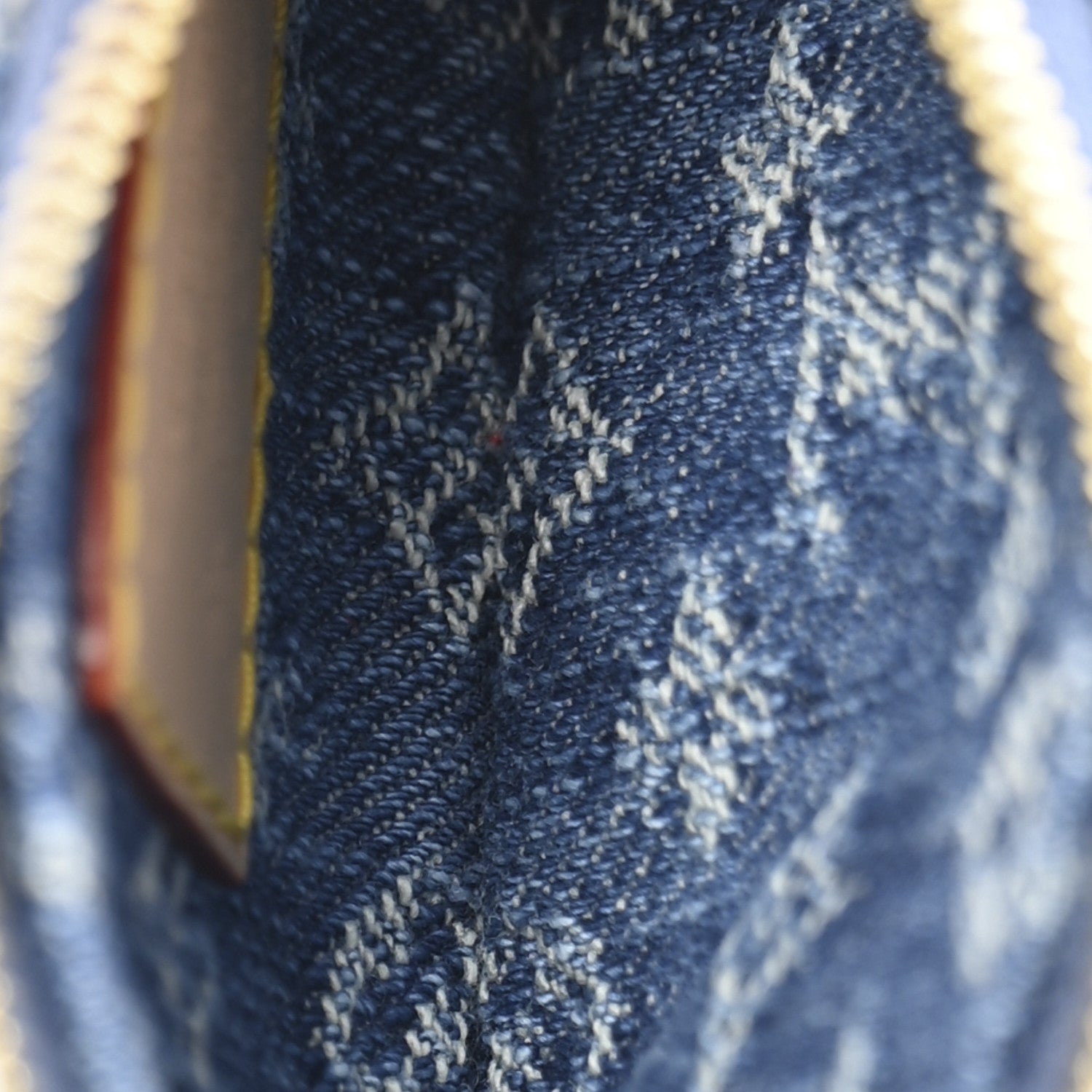 Louis Vuitton LV X TM Monogram Denim Cerises Key Pouch Blue 5 of 8
