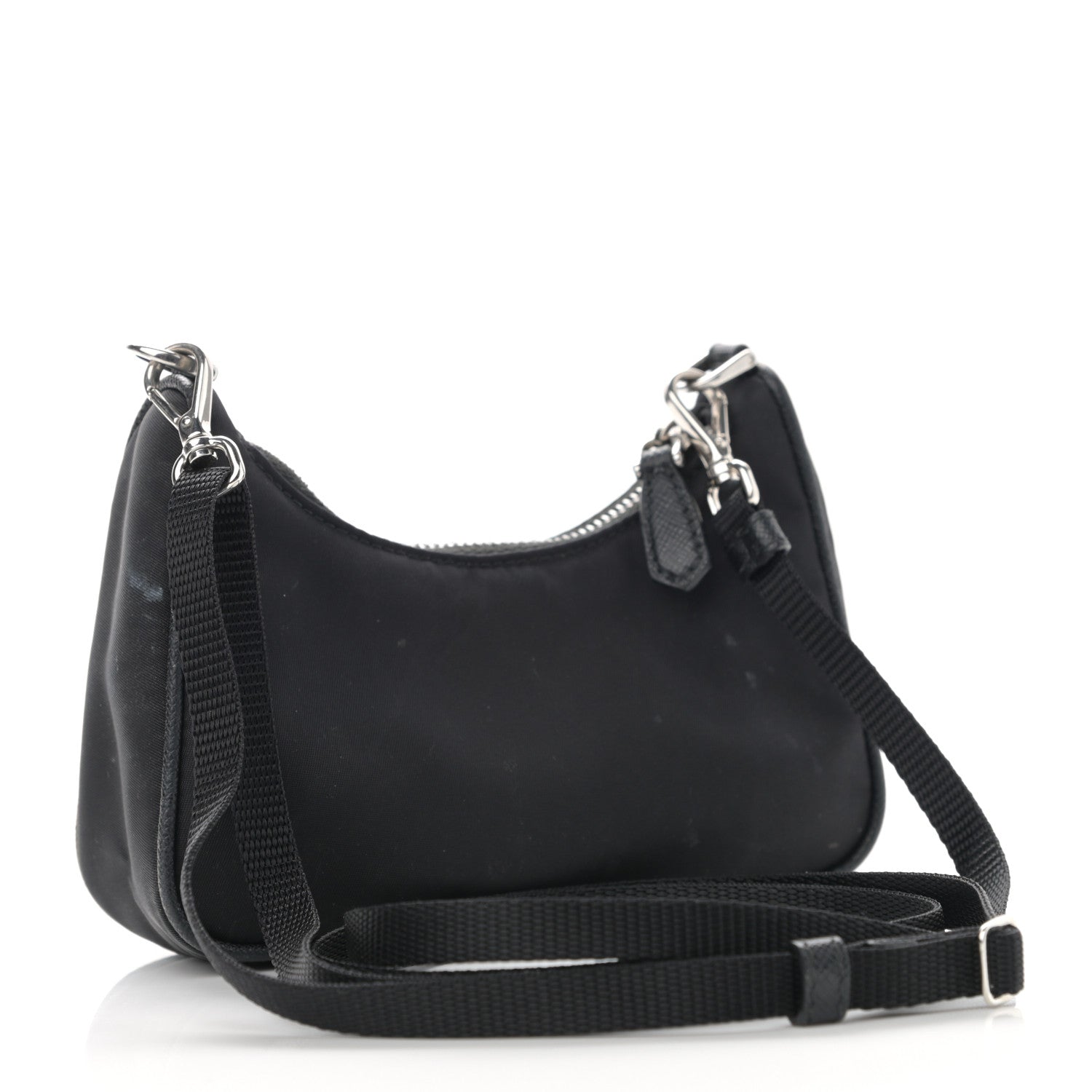 Prada Tessuto Nylon Mini Re-Edition 2000 Shoulder Bag Black 3 of 13