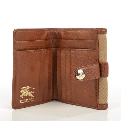 Burberry Canvas House Check Buckle Wallet 5 of 9